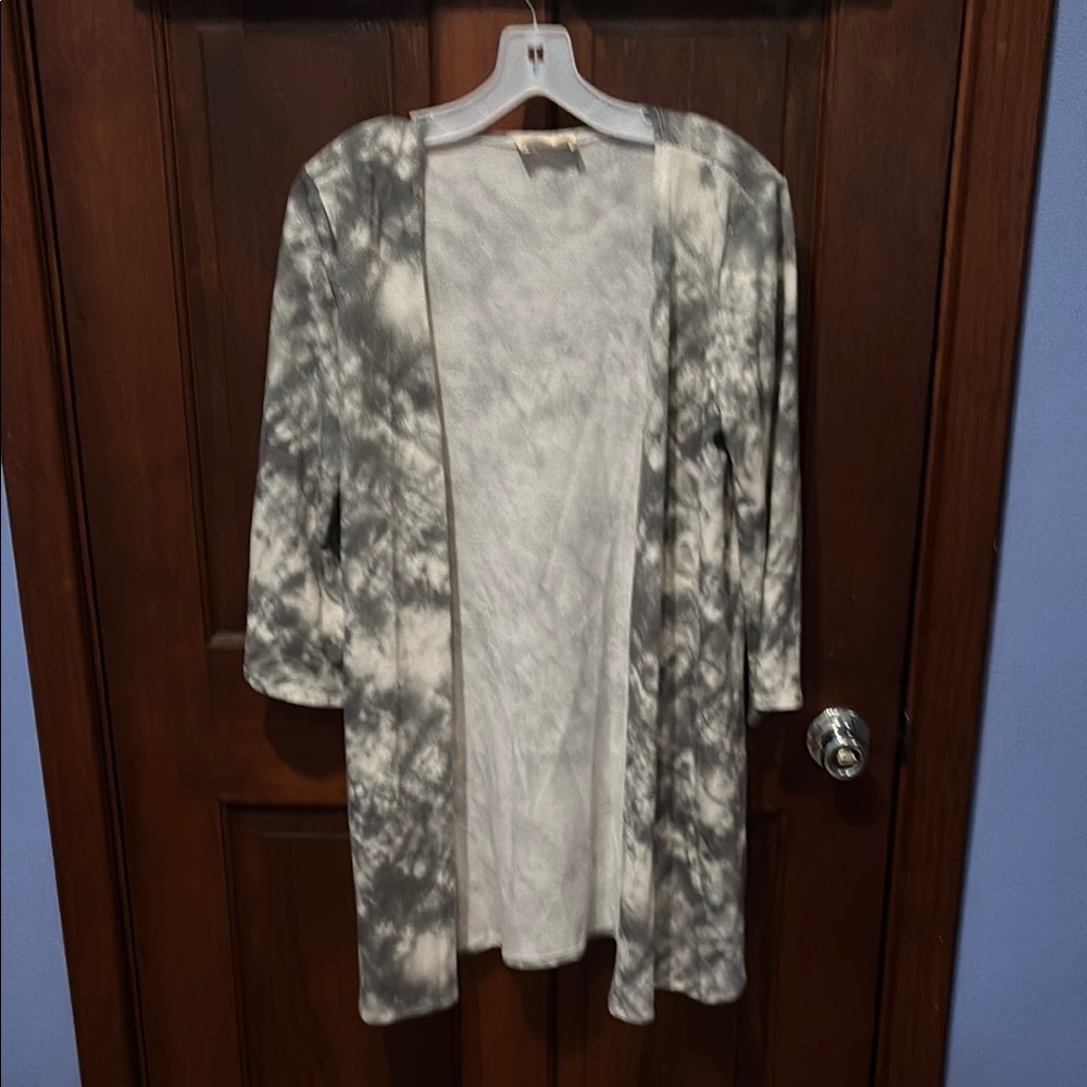 Gray Tie-Dye Women's Sweater